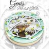 baykuş desenli geniş metal kutu