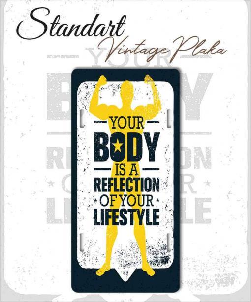 body vintage metal plaka