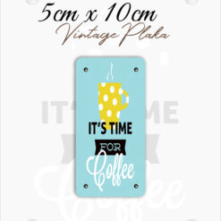 coffee vintage küçük magnet plaka