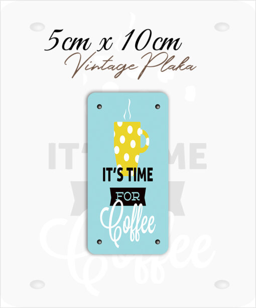 coffee vintage küçük magnet plaka