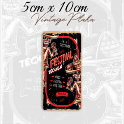 festival vintage küçük magnet plaka