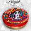 frida desenli büyük metal kutu