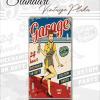garage vintage standart metal plaka