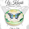 kelebek desenli y.küçük metal kutu