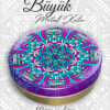 mandala desenli büyük metal kutu
