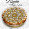 mandala desenli büyük metal kutu