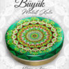 mandala desenli büyük metal kutu