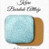 mandala desenli metal kare bardakaltı