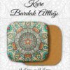 mandala desenli metal kare bardakaltı