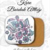 mandala desenli metal kare bardakaltı