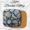 mandala desenli metal kare bardakaltı