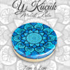 mandala desenli y.küçük metal kutu
