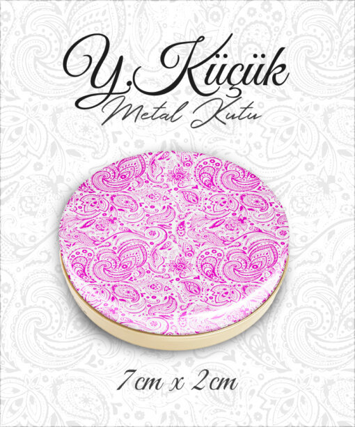 mandala desenli y.küçük metal kutu