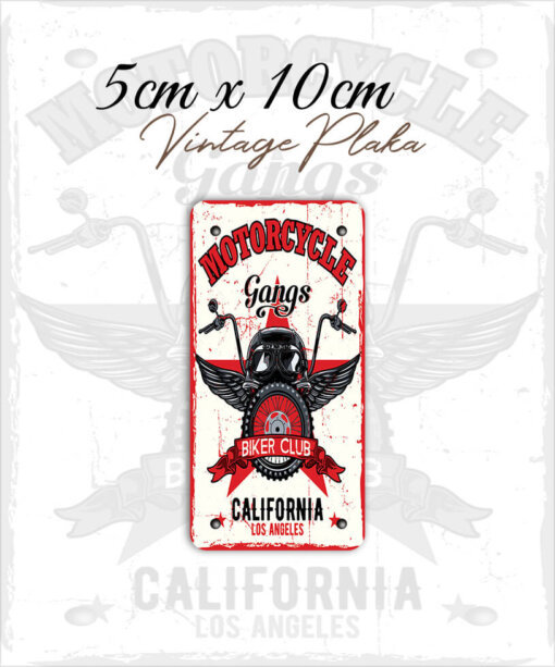 motrocycle vintage küçük magnet plaka