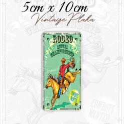 rodeo vintage küçük magnet plaka