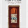 smile vintage metal plaka