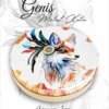 tilki desenli geniş metal kutu
