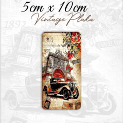 vintage küçük magnet plaka