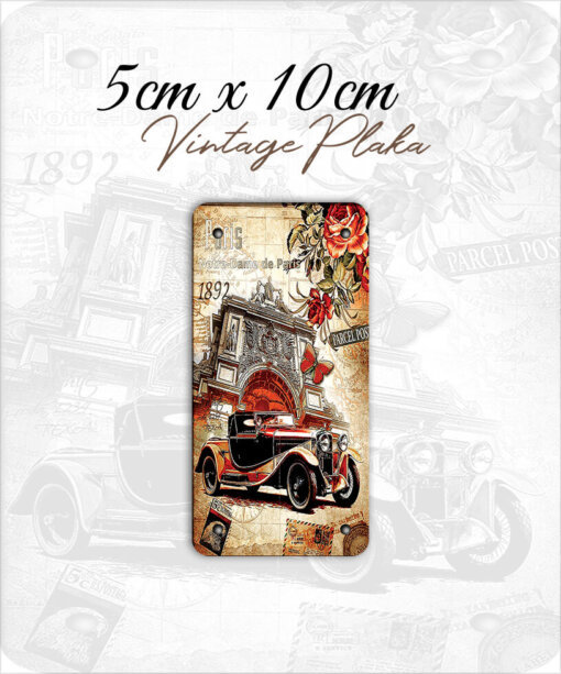 vintage küçük magnet plaka