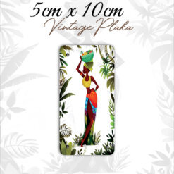woman art vintage küçük magnet plaka