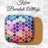yıldız desenli metal kare bardakaltı