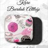 kuş kare metal bardakaltı