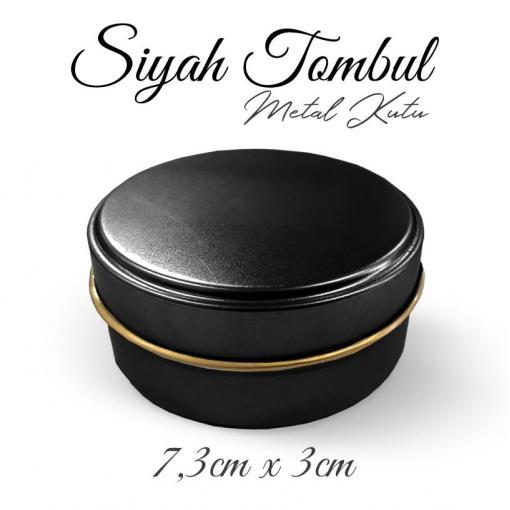 siyah tombul metal kutu