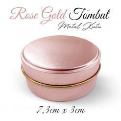 rose gold tombul metal kutu
