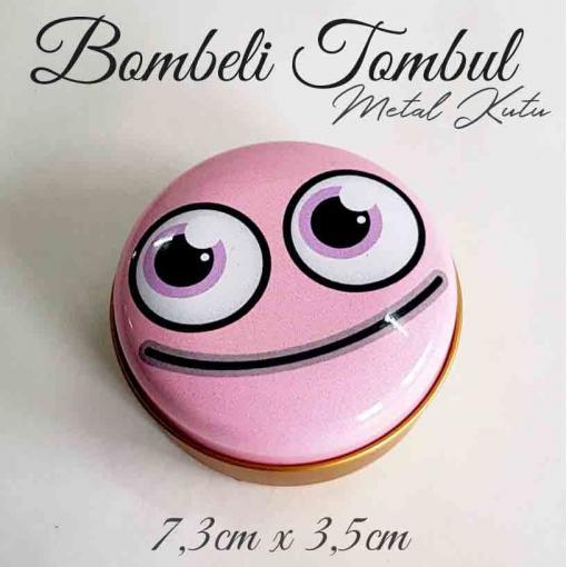 bombeli tombul kutu sevimli ifadeler emoji metal 10