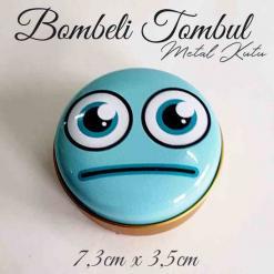 bombeli tombul kutu sevimli ifadeler emoji metal 8