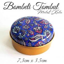 Mandala Desenli Bombeli Metal Kutu