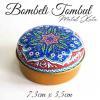 Mandala Desenli Bombeli Metal Kutu