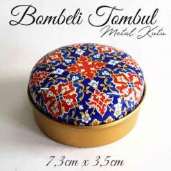 Mandala Desenli Bombeli Metal Kutu