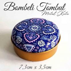 Mandala Desenli Bombeli Metal Kutu