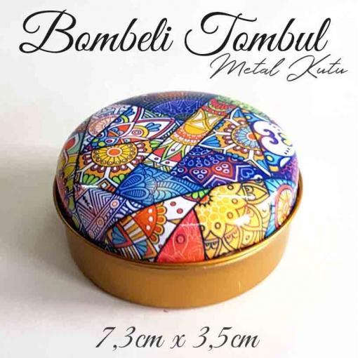bombeli tombul metal kutu mandala desen 54