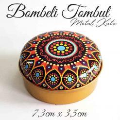 bombeli tombul metal kutu mandala desen 57