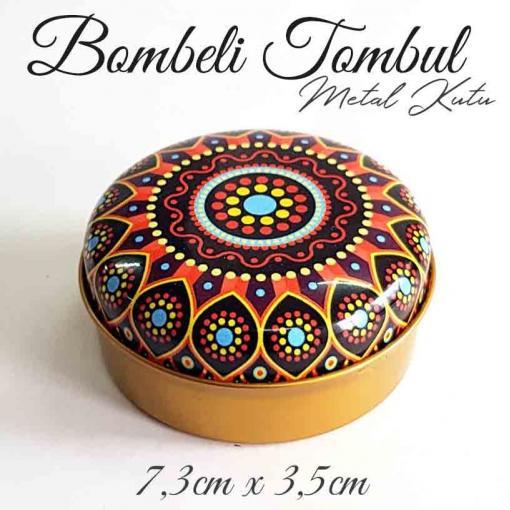 bombeli tombul metal kutu mandala desen 57