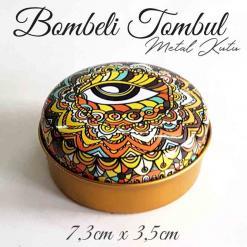 bombeli tombul metal kutu mandala desen 58