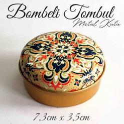 bombeli tombul metal kutu mandala desen 59