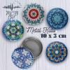 mandala büyük metal kutu