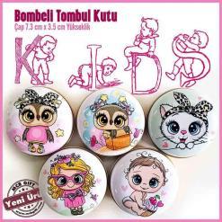 kids kız çocuk pembe tombul metal kutu 1