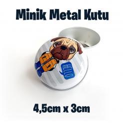 Kids Desenli Minik Metal Kutu