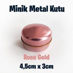 Rose Gold Minik Metal Kutu (1 Koli=100 adet)