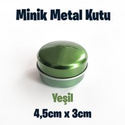 Yeşil Minik Metal Kutu (1 Koli=100 adet)
