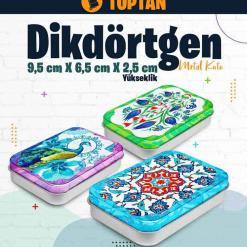 Dikdörtgen Metal Kutu (Toptan)