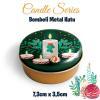 mum desenli bombeli metal kutu