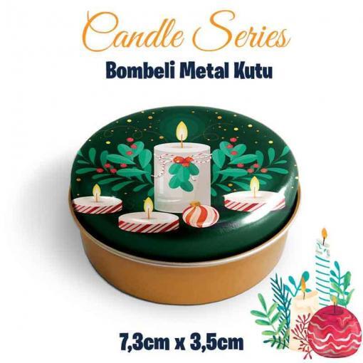 mum desenli bombeli metal kutu