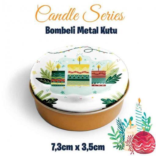 mum desenli bombeli metal kutu