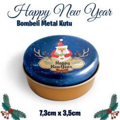 Yılbaşı Bombeli Metal Kutu