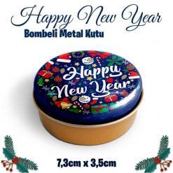 Yılbaşı Bombeli Metal Kutu
